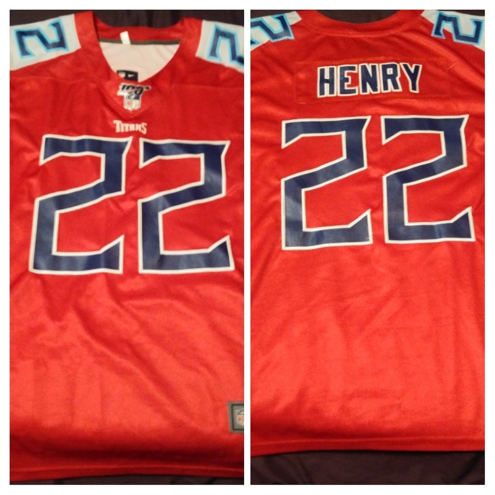 New Red Henry Titans Jersey